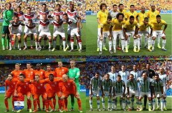 Фавориты полуфинальных матчей ЧМ 2014