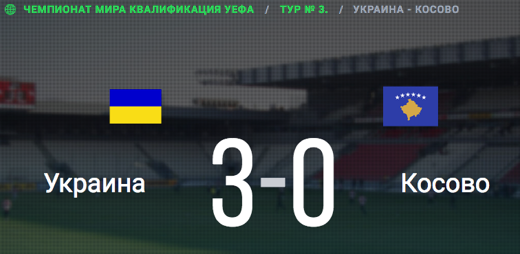 Украина - Косово. Обзор матча